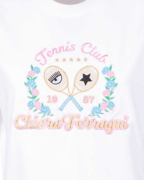  키아라 페라그니 반팔 티셔츠 74CBHT06 CJT03 003 BIANCO - CHIARA FERRAGNI