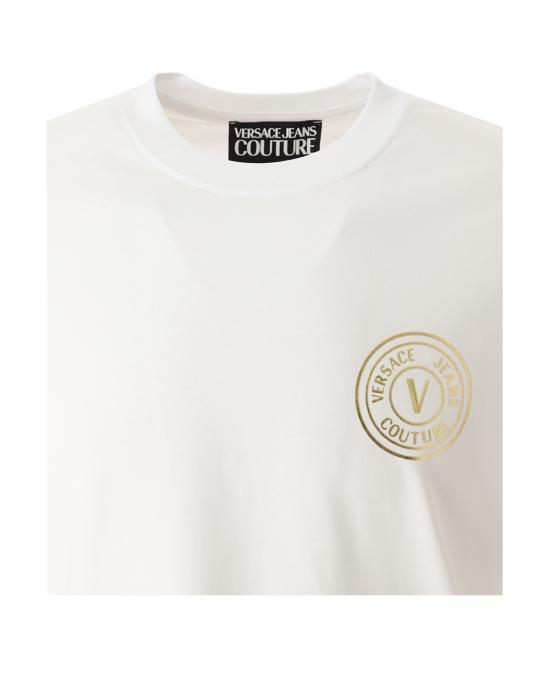  베르사체 반팔 티셔츠 76GAHT02 76UP600 G03 white gold BIANCO - VERSACE