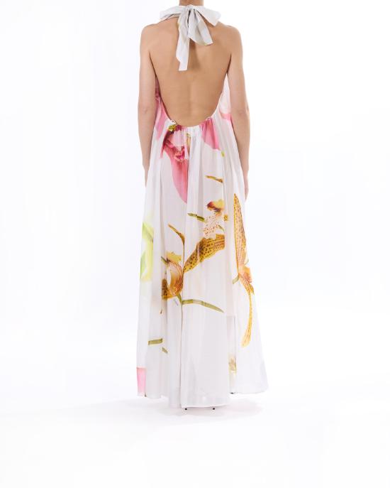 25SS 제니 롱 원피스 78AAO4M3 NS681 003 white BIANCO MULTI - GENNY