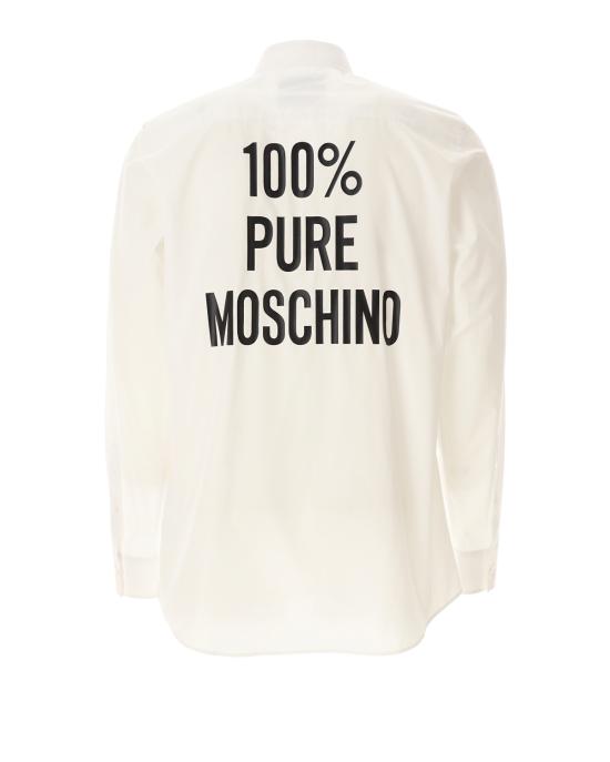  모스키노 긴팔 셔츠 0225 0235 1001 BIANCO - MOSCHINO