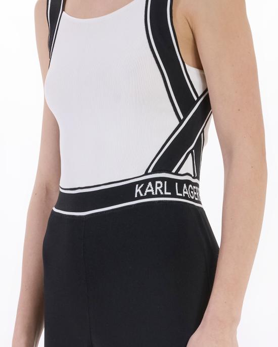 25SS 칼라거펠트 점프수트 A2W13021 101 white black NERO BIANCO - KARL LAGERFELD