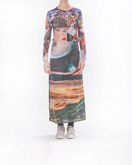 25SS 써네이 롱 스커트 RTWWSKR025 8186 annemarie print MULTICOLOR - SUNNEI