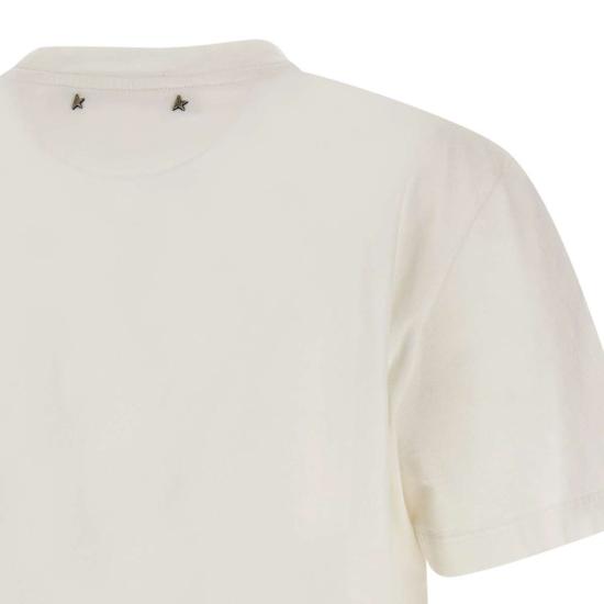 25FW 골든구스 반팔 티셔츠 GWP01220 P00063810363 White - GOLDEN GOOSE