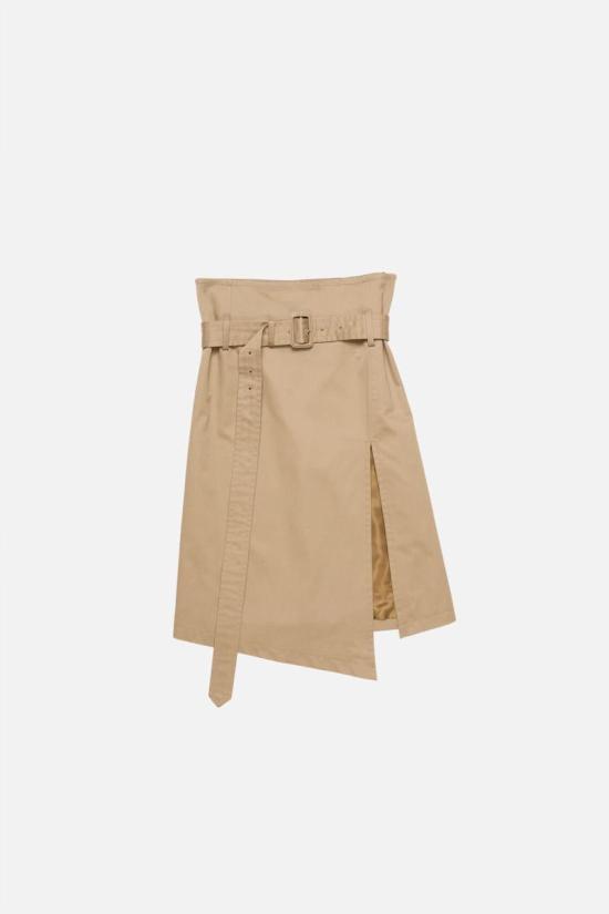 25FW 아크네 스튜디오 미디 스커트 AF0557 61650 DGY MUD BEIGE Beige