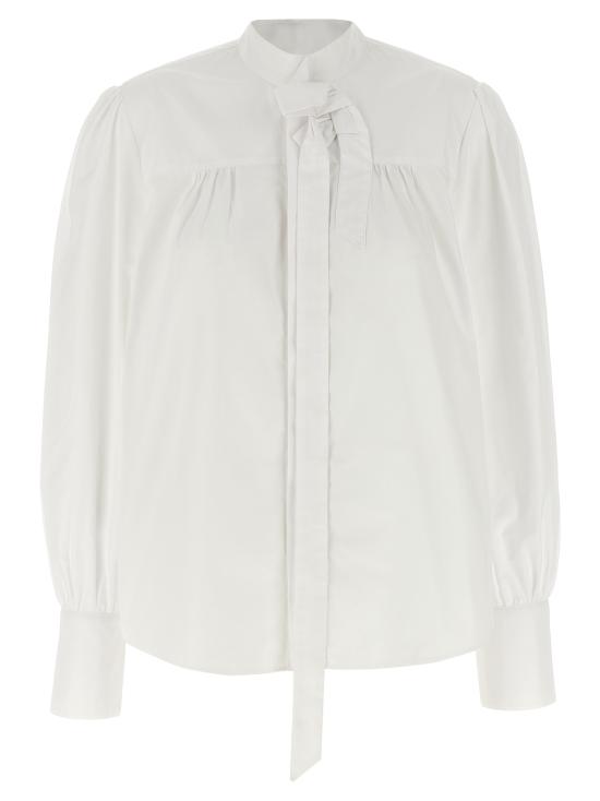 25FW 프라다 블라우스 P472ISOOO1XV2F0009 White