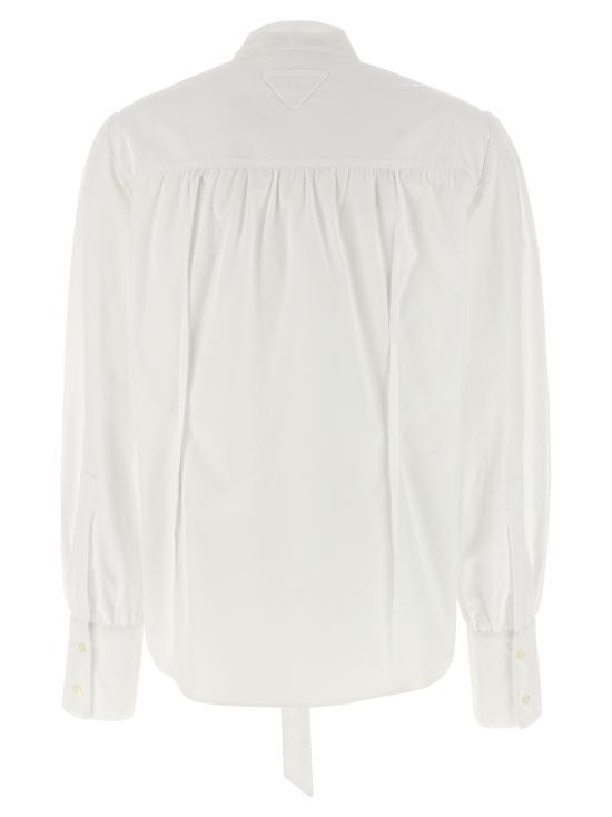25FW 프라다 블라우스 P472ISOOO1XV2F0009 White - PRADA