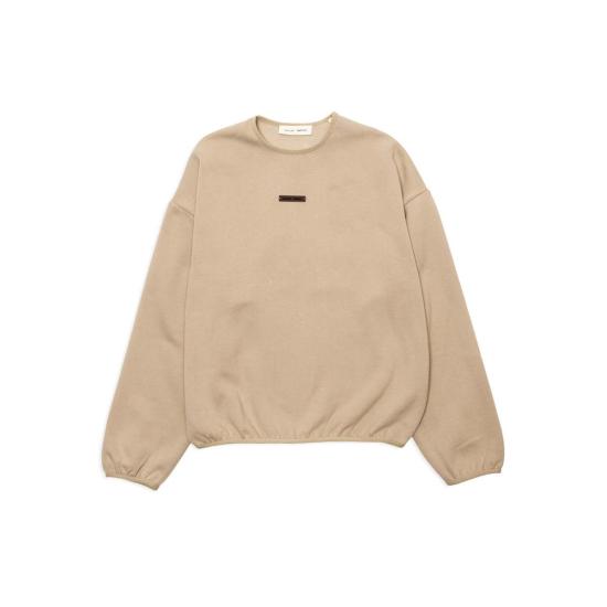  피어오브갓 긴팔 티셔츠 Fear Of God 모던 핏 플리스 크루넥 팀버 - FEAR OF GOD