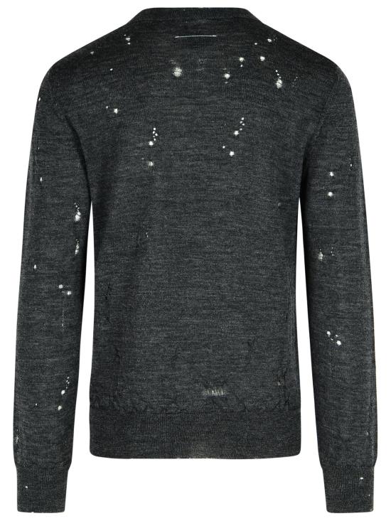 25FW MM6 메종마르지엘라 스웨터 SH0HL0033 M13134855 Grey - MM6 MAISON MARGIELA