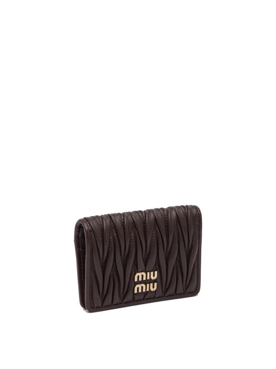 25FW 미우미우 반지갑 5MC103AFPPF0NBL BROWN DOM - MIU MIU