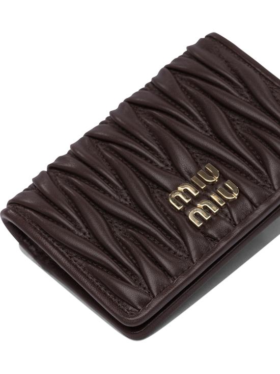 25FW 미우미우 반지갑 5MC103AFPPF0NBL BROWN DOM - MIU MIU