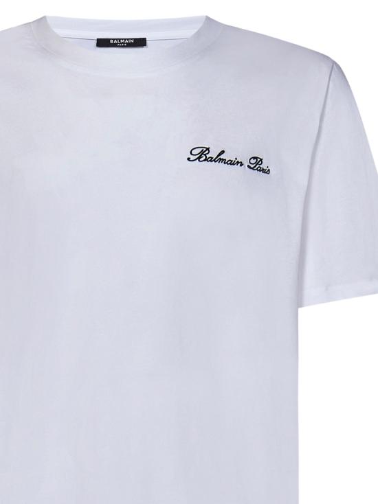 25FW 발망 반팔 티셔츠 DH1EG010BC68 GAB WHITE - BALMAIN