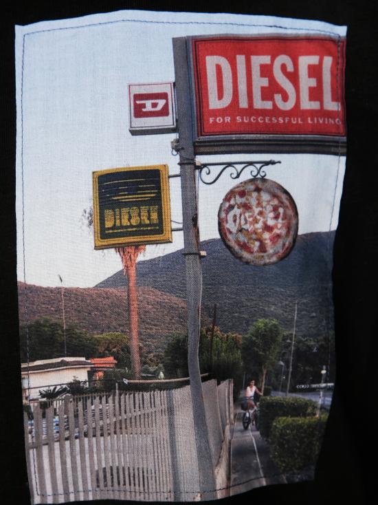 25FW 디젤 반팔 티셔츠 A194670PLAT 9XX NERO - DIESEL