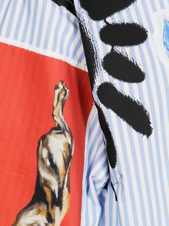 25FW 마르니 반팔 셔츠 CUMU0294SXUSCY37 STB50 AZZURRO - MARNI