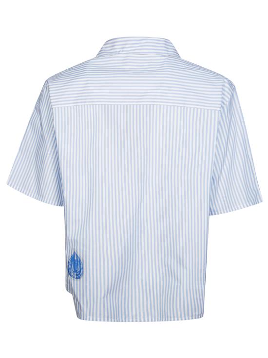 25FW 마르니 반팔 셔츠 CUMU0294SXUSCY37 STB50 AZZURRO - MARNI