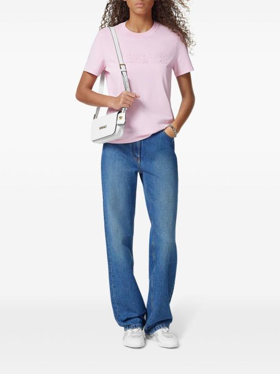 25SS 베르사체 반팔 티셔츠 1018981 1A13616 1PS10 PASTEL PINK - VERSACE