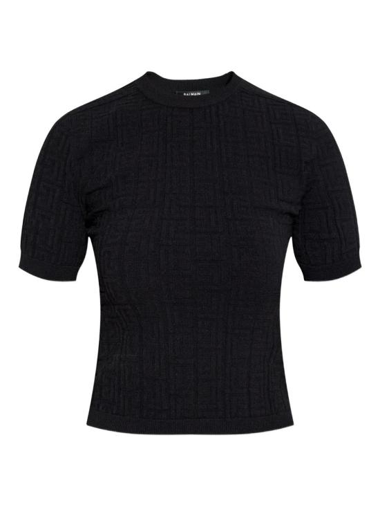 25FW 발망 반팔 티셔츠 FF1ALA75 KI63 0PA NOIR Black