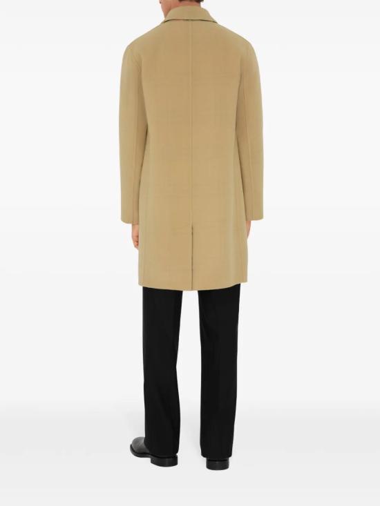  버버리 미드 랭스 울 카코트 8095541 FLAX SNAD DOM - BURBERRY