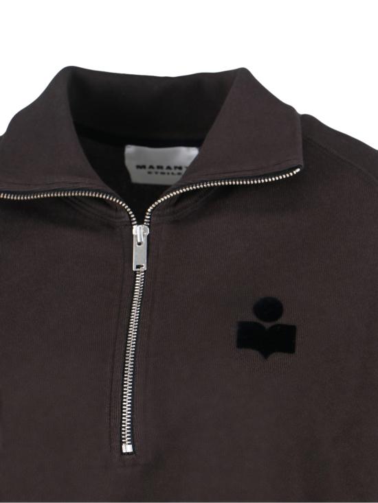 25FW 이자벨마랑에뚜왈 로스 집업 스웨트셔츠 SW0093FA A1M07E 02FK Black - ISABEL MARANT ETOILE