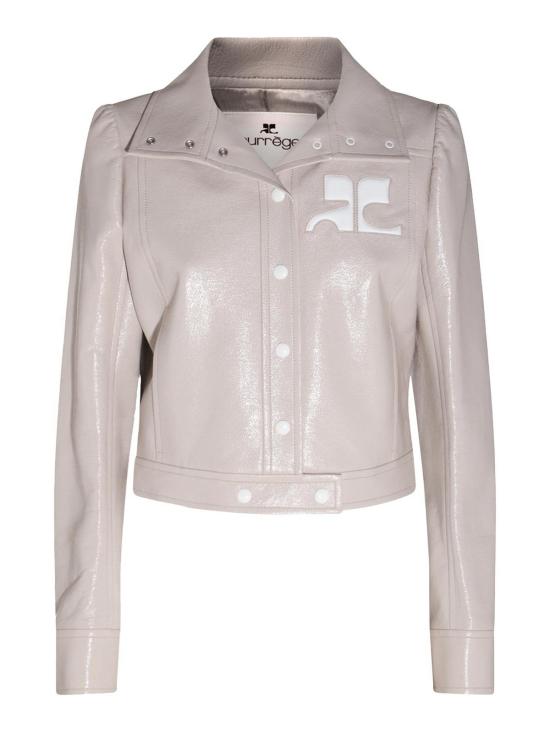  쿠레쥬 가죽 자켓 PERCBL005VY00149100 Grey