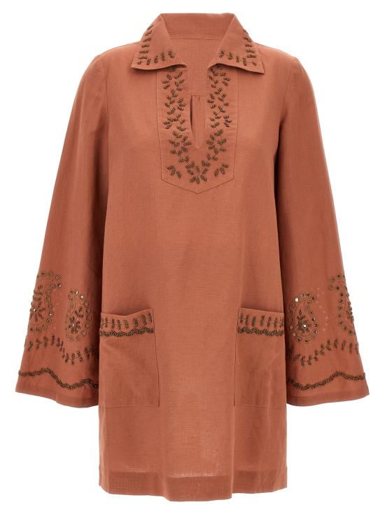  포르텔라 숏 원피스 WGENEVIEVECM009AMA Bordeaux