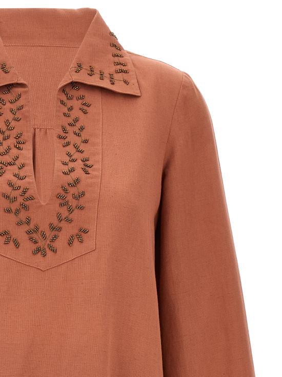  포르텔라 숏 원피스 WGENEVIEVECM009AMA Bordeaux - FORTELA