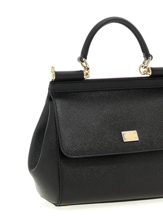 25FW 돌체앤가바나 토트백 시칠리아 핸드백 블랙 - DOLCE & GABBANA