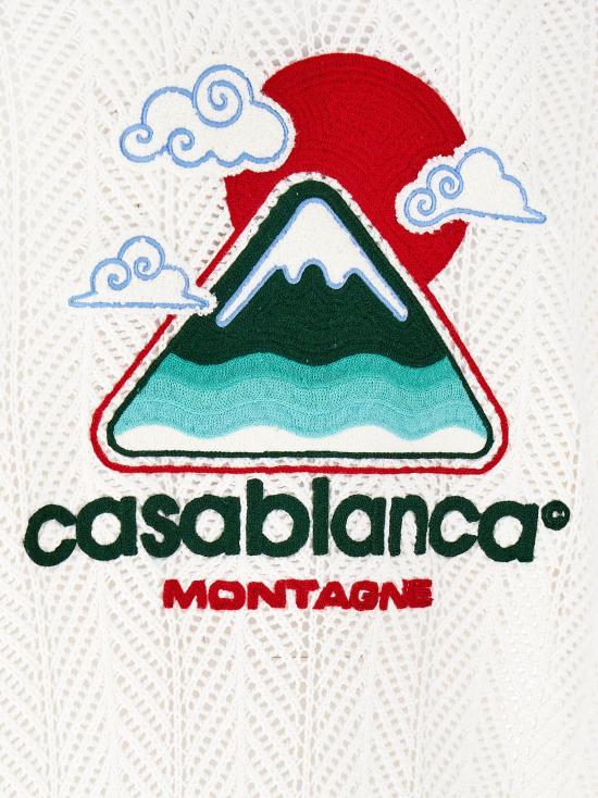 25FW 카사블랑카 반팔 셔츠 MPF25KW99601MONTAGNEONDULEE - CASABLANCA