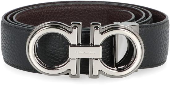 26SS 살바토레 페라가모 가죽 벨트 67A254 734227 BLACK BROWN DOM - SALVATORE FERRAGAMO