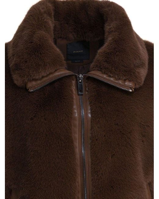 25FW 핑코 베스트 105107A2WN L74 Marrone castano - PINKO