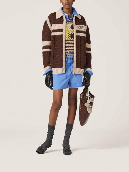  미우미우 셔츠 MK1899SOOO10RGF0237 Light Purple - MIU MIU