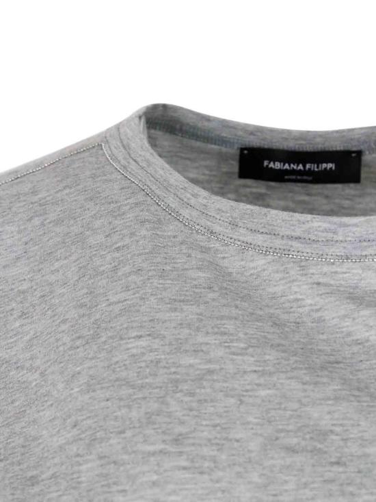 26SS 파비아나 필리피 반팔 티셔츠 JED265F278L1898149 Grey - FABIANA FILIPPI