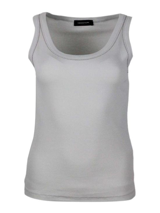 26SS 파비아나 필리피 민소매 티셔츠 JED265F150L1808189 Grey