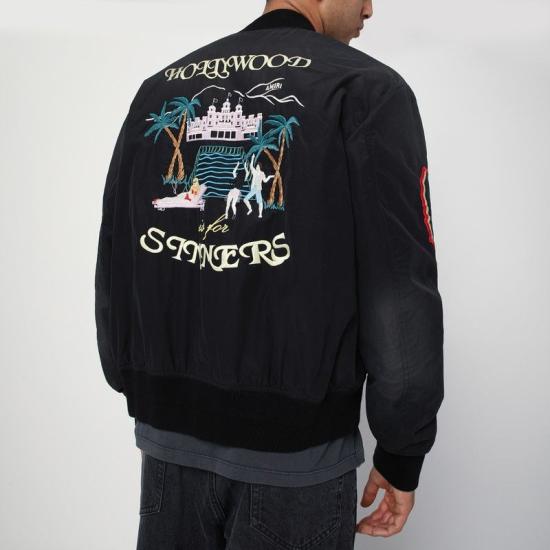 25FW 아미리 봄버 자켓 AMOUBB1051NY 001 BLACK - AMIRI