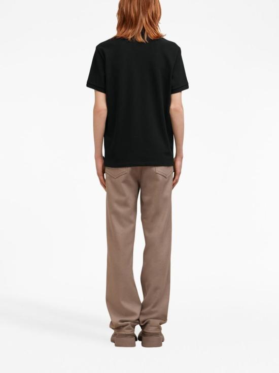  아미 스몰 하트 로고 폴로 셔츠 BFUPL001760 001 BLACK - AMI