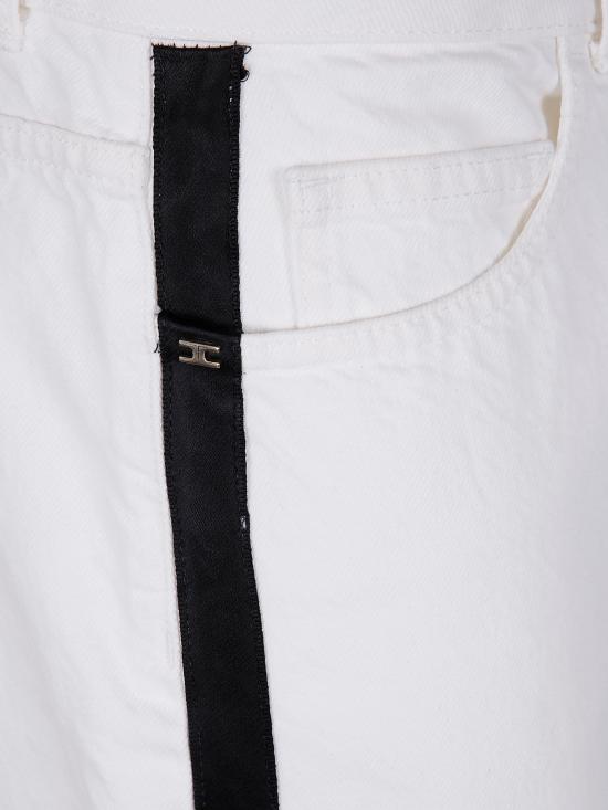 25FW 엘리자베타프랜치 스트레이트 팬츠 PJ13I556E2 309 WHITE - ELISABETTA FRANCHI