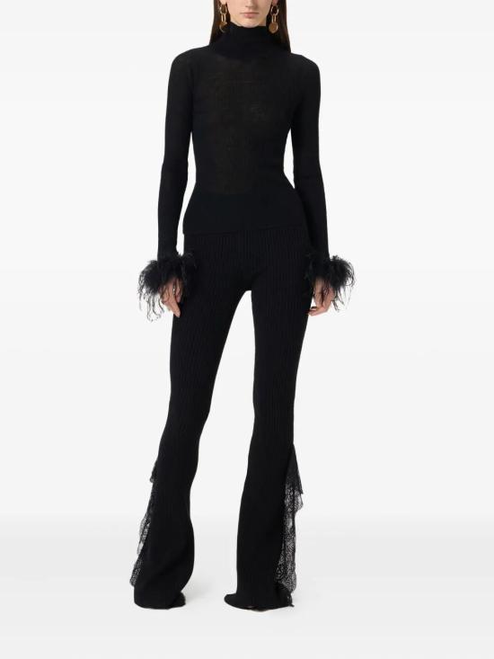 25FW 블루마린 스트레이트 팬츠 A522P185A N0990 BLACK - BLUMARINE