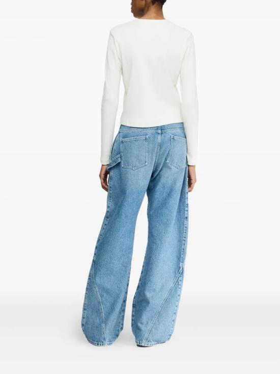 25FW JW앤더슨 긴팔 티셔츠 JO0276PG1846 002 WHITE - JW ANDERSON