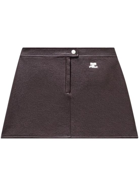 25FW 쿠레쥬 숏 스커트 PERCJU001VY0014 4010 BORDEAUX