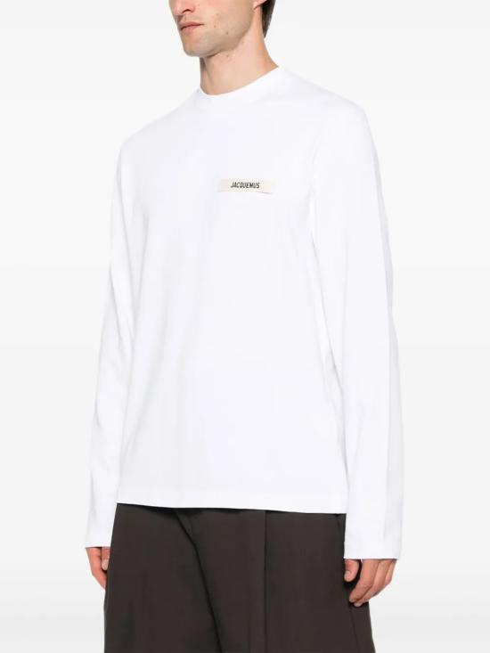 25FW 자크뮈스 긴팔 티셔츠 TSM00570AJ0 0226100 WHITE - JACQUEMUS