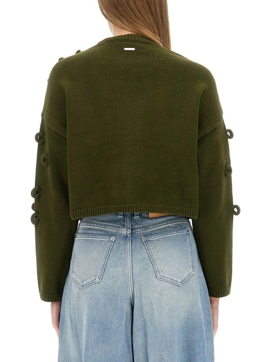 25FW JW앤더슨 스웨터 KW1446 YN0417575 GREEN - JW ANDERSON