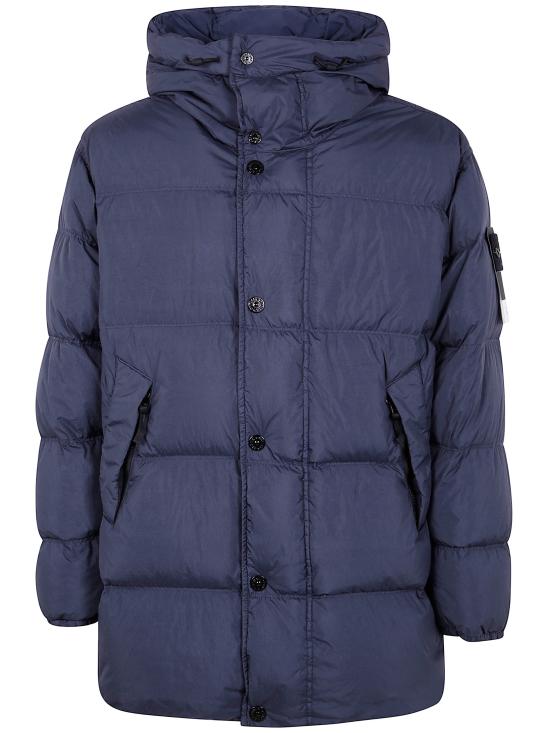 25FW 스톤 아일랜드 4100012 크링클랩스 NY 리사이클 나일론 후드 다운 파카 K2S154100012S0A23 V0020 BLUE