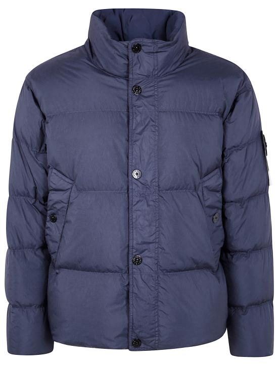 25FW 스톤 아일랜드 4100010 크링클랩스 NY 리사이클 나일론 윈드 레지스턴트 다운 패딩 K2S154100010S0A23 V0020 BLUE