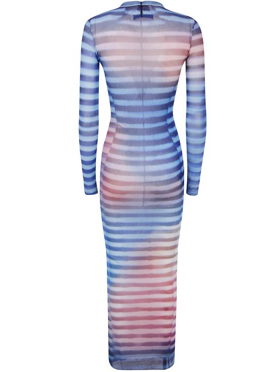 25FW 장 폴 고티에 미디 원피스 2503WDR030M005P 565034 BLUE - JEAN PAUL GAULTIER