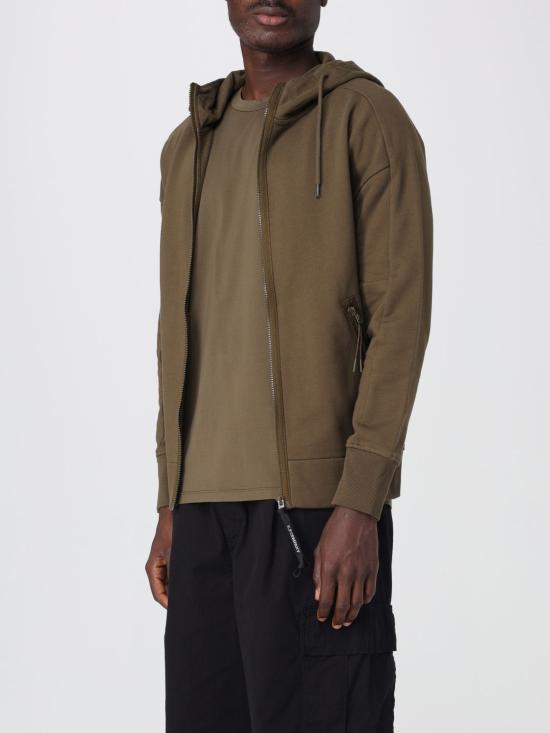 25FW 씨피 컴퍼니 후드 티셔츠 19CMTS132A006374G 683 Green - C.P. COMPANY