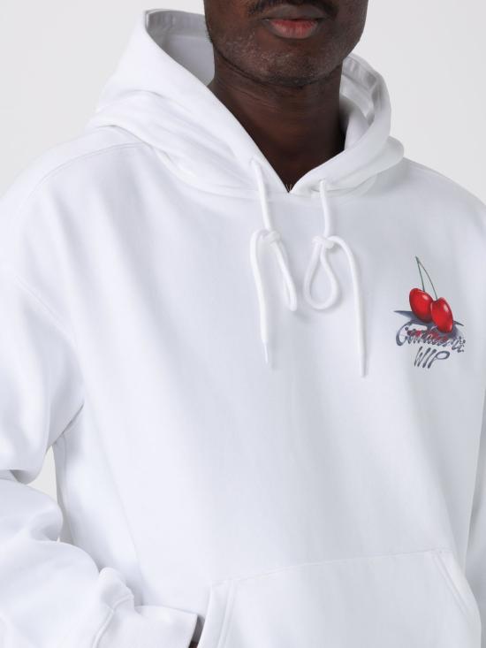 25FW 칼하트 WIP 체리 프린트 후드 집업 I035191 02XX White - CARHARTT WIP