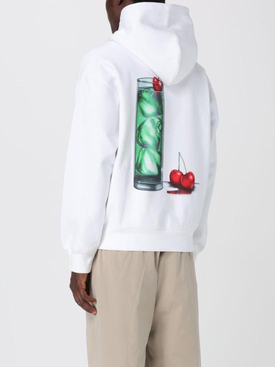 25FW 칼하트 WIP 체리 프린트 후드 집업 I035191 02XX White - CARHARTT WIP