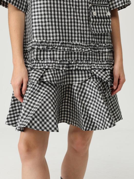 25FW 가니 롱 원피스 W0464 099 White - GANNI