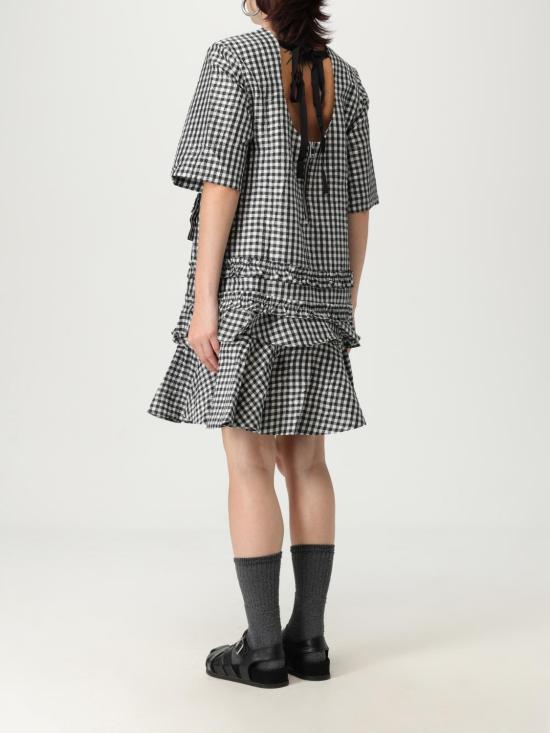 25FW 가니 롱 원피스 W0464 099 White - GANNI