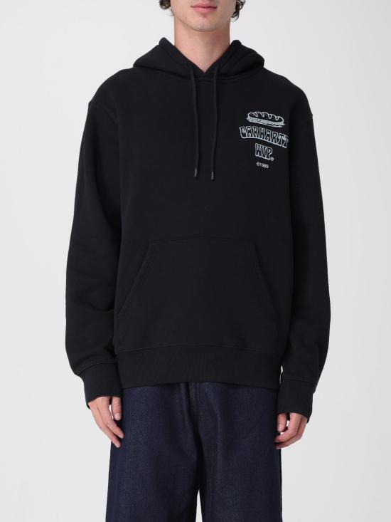 25FW 칼하트 WIP 후드 샌드위치 스웨트셔츠 I035277 36AXX Black