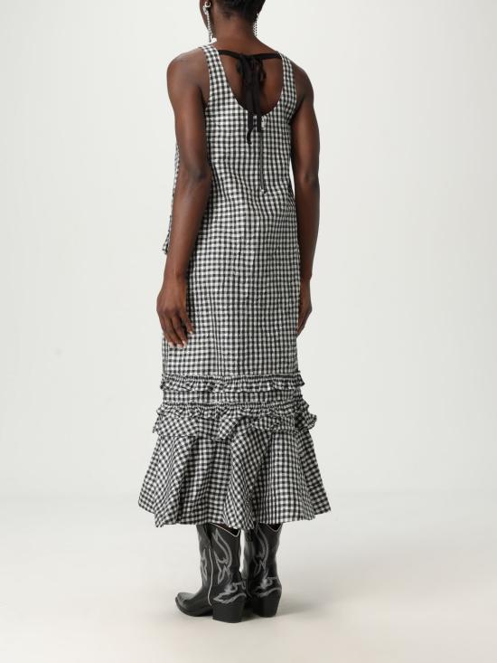 25FW 가니 롱 원피스 W0463 099 Black - GANNI